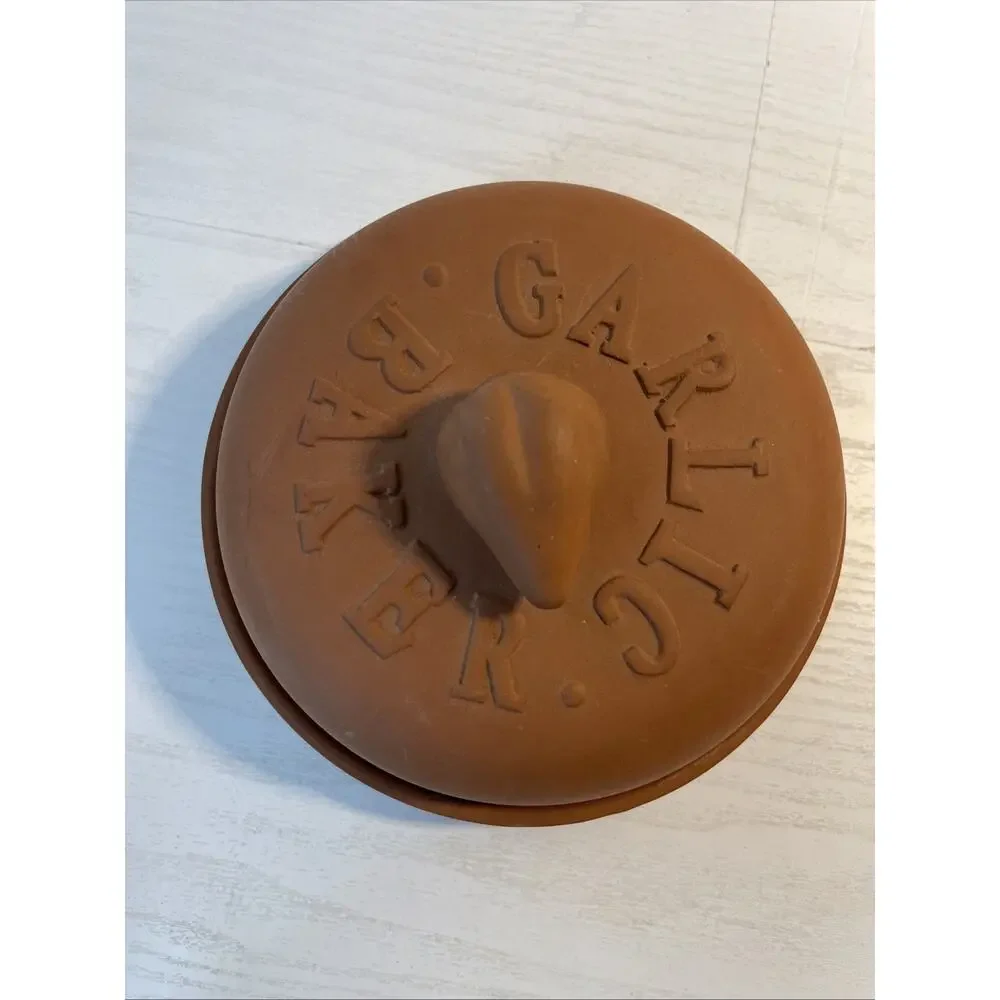 Terra Cotta Garlic Baker Oven Roaster 7